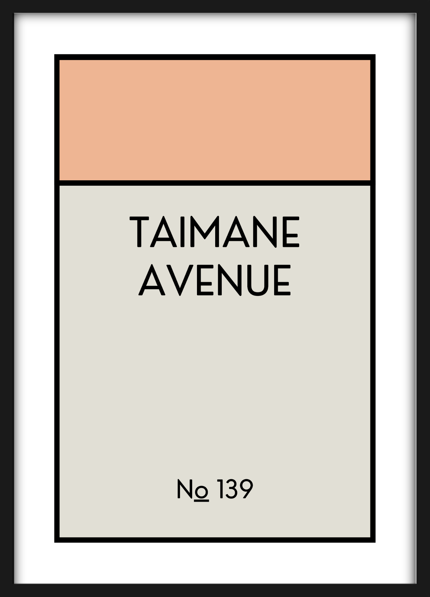 CUSTOM ADDRESS ART - CLASSIC