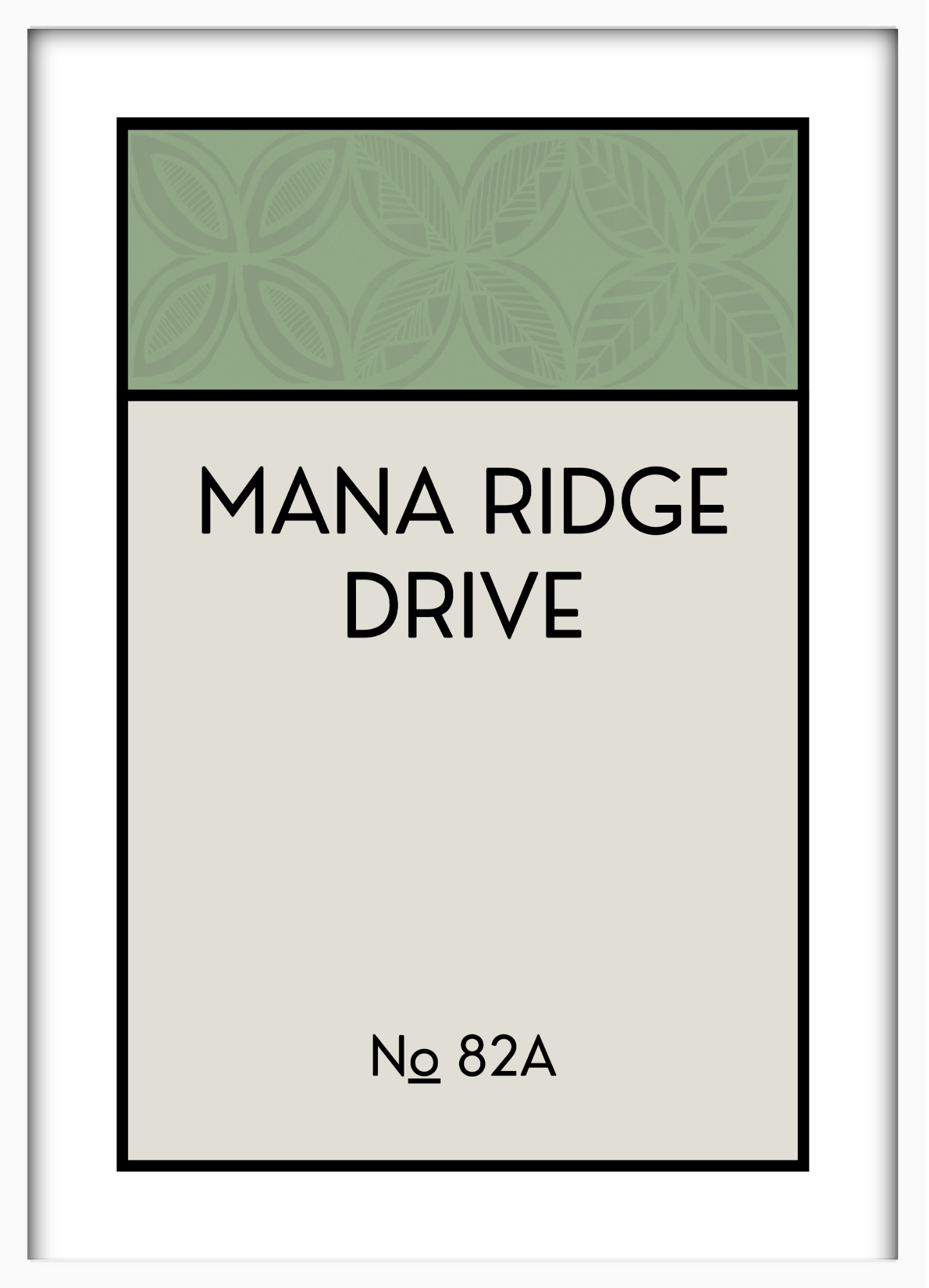 CUSTOM ADDRESS ART - PATTERNED