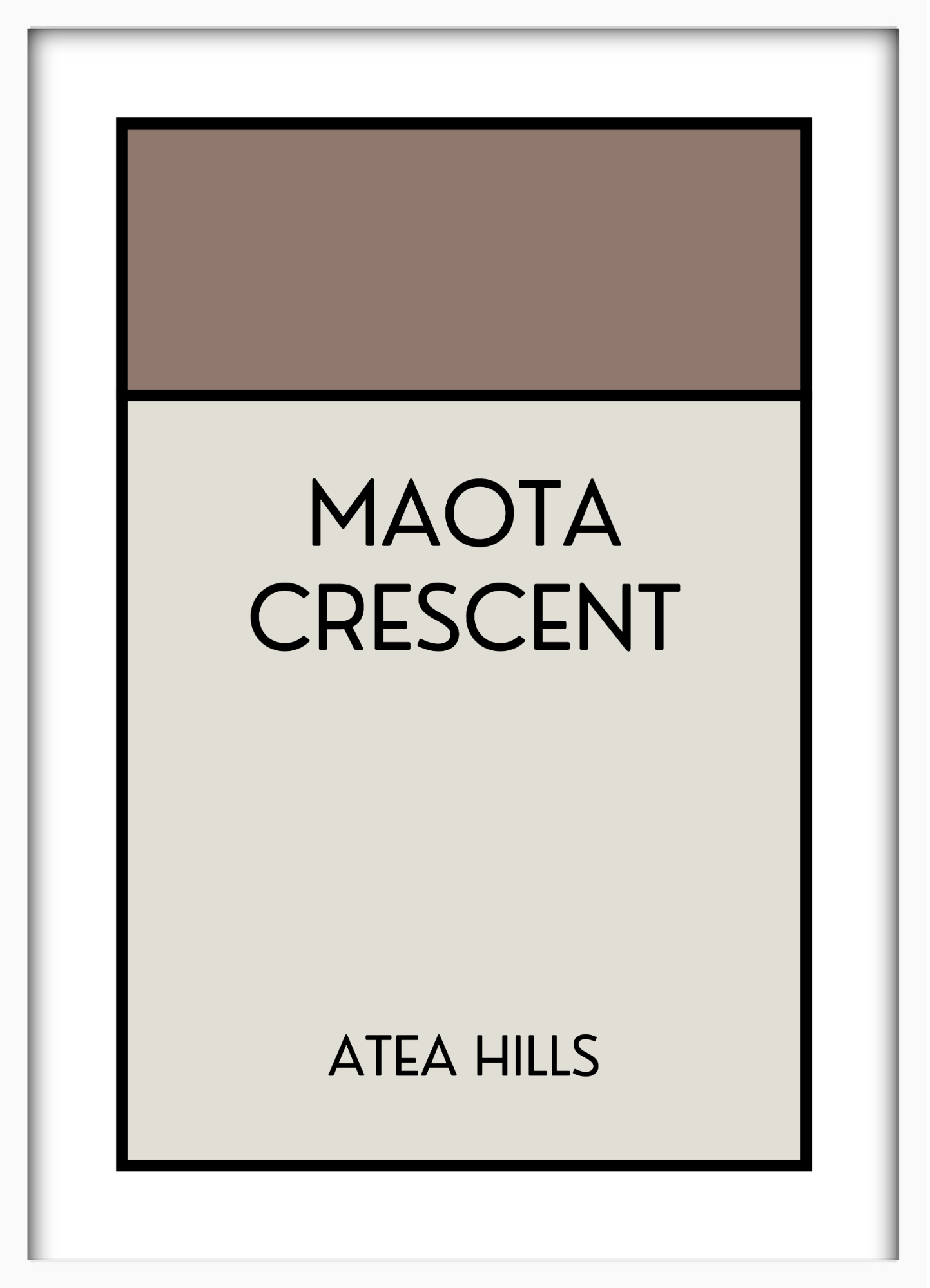 CUSTOM ADDRESS ART - CLASSIC