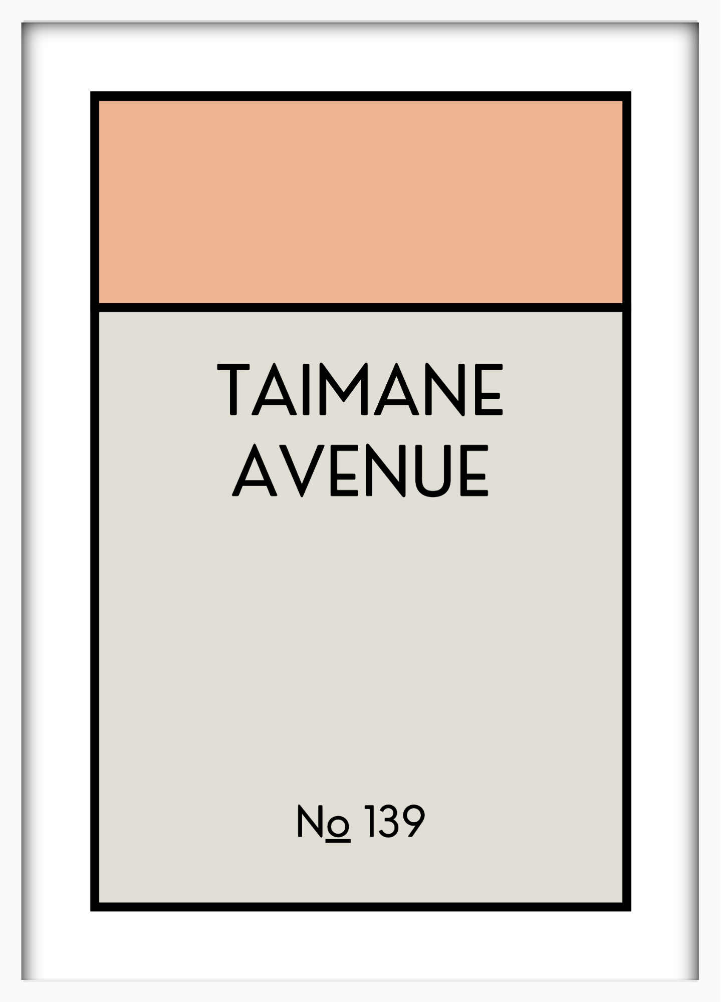 CUSTOM ADDRESS ART - CLASSIC