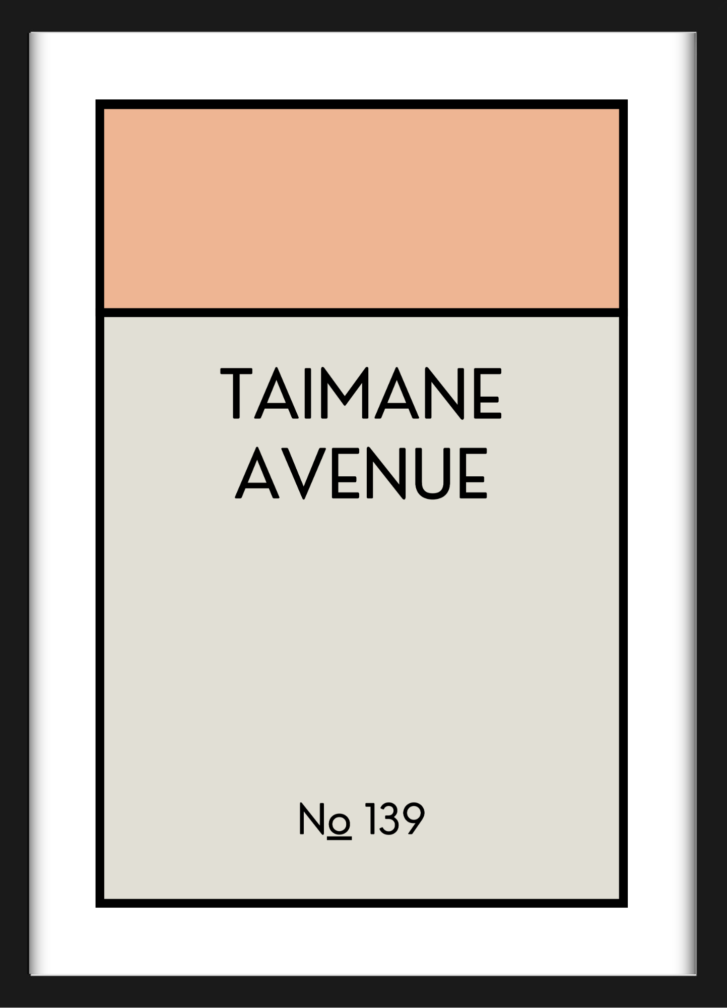 CUSTOM ADDRESS ART - CLASSIC