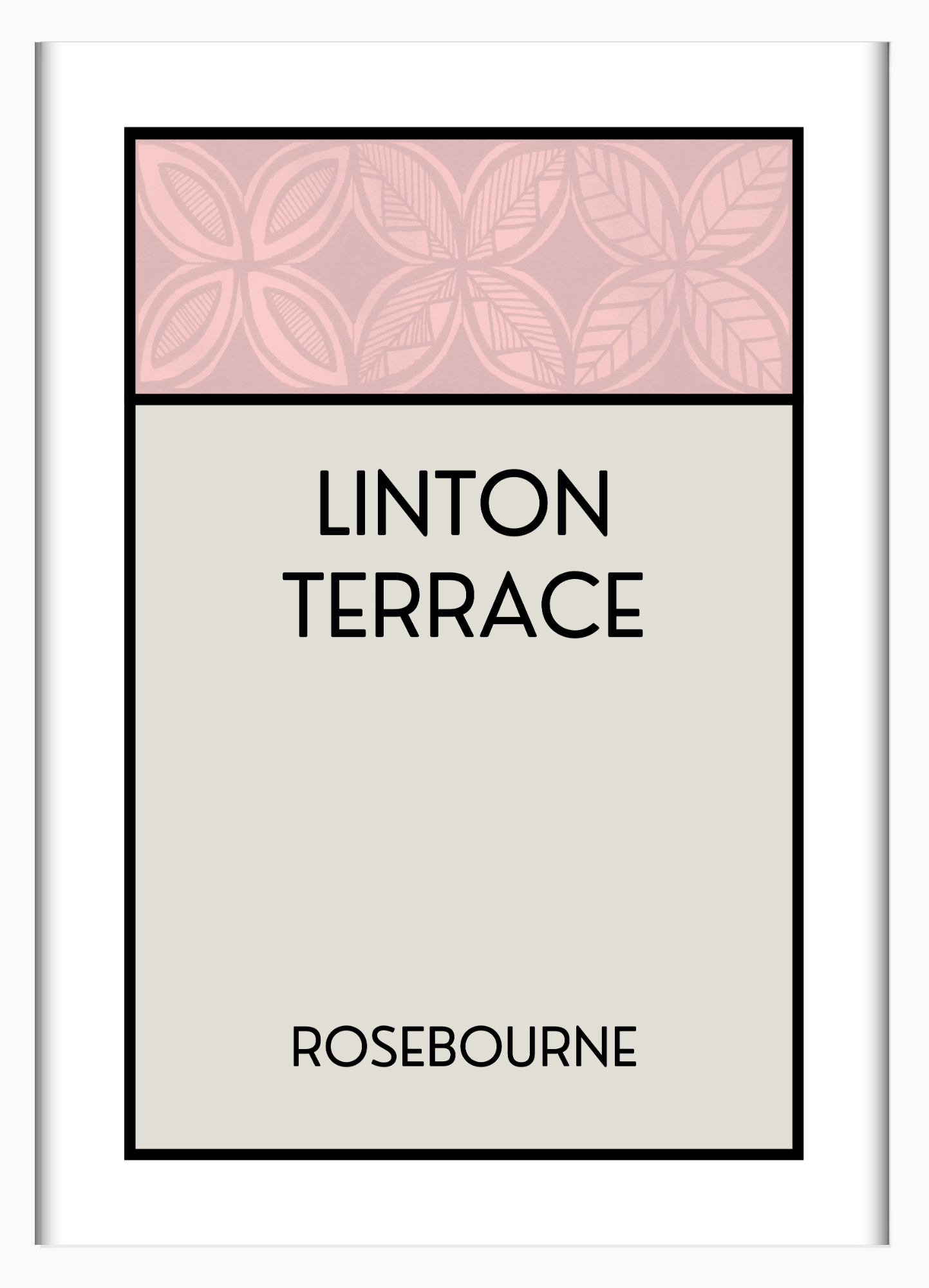 CUSTOM ADDRESS ART - PATTERNED