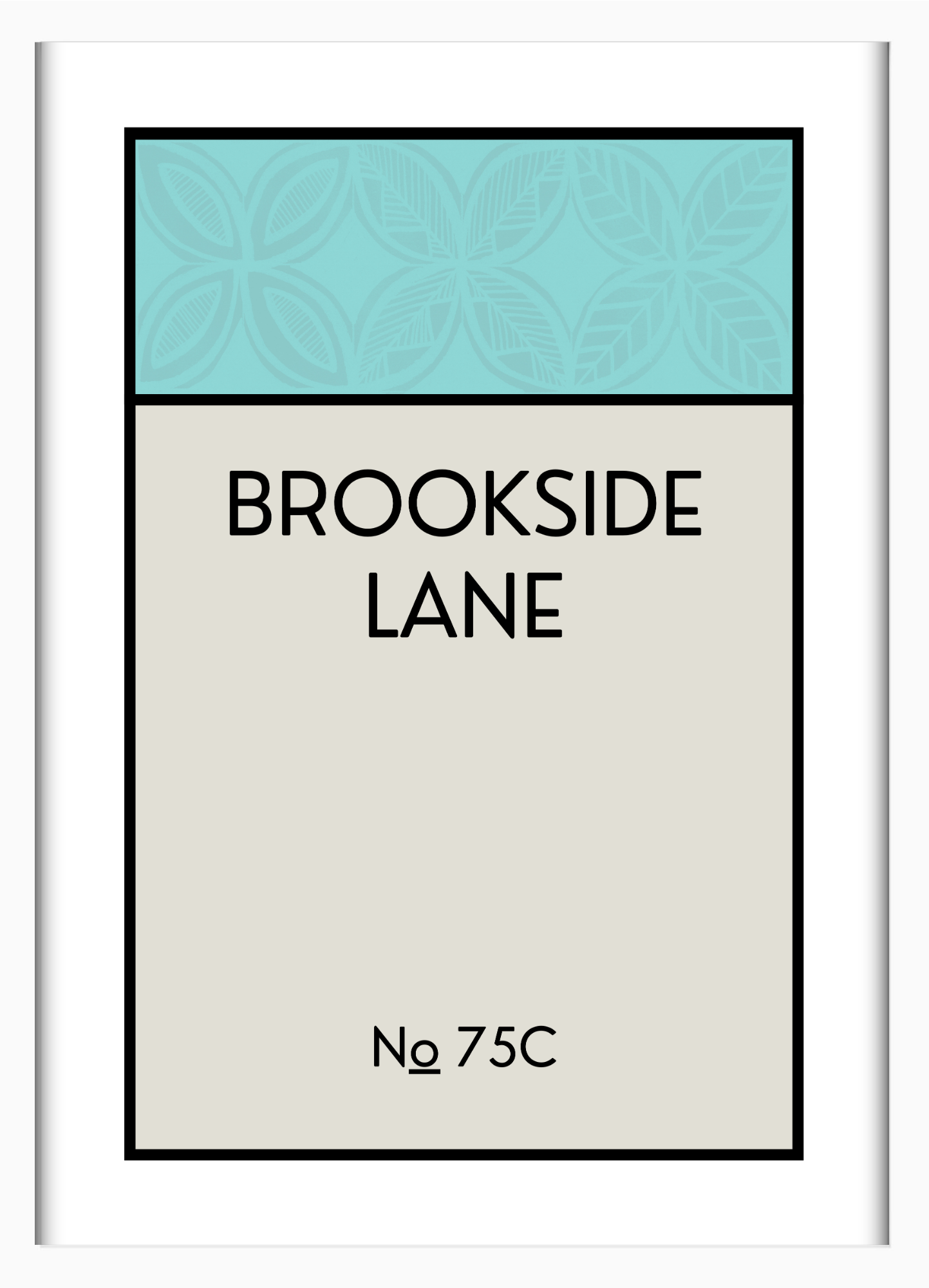 CUSTOM ADDRESS ART - PATTERNED