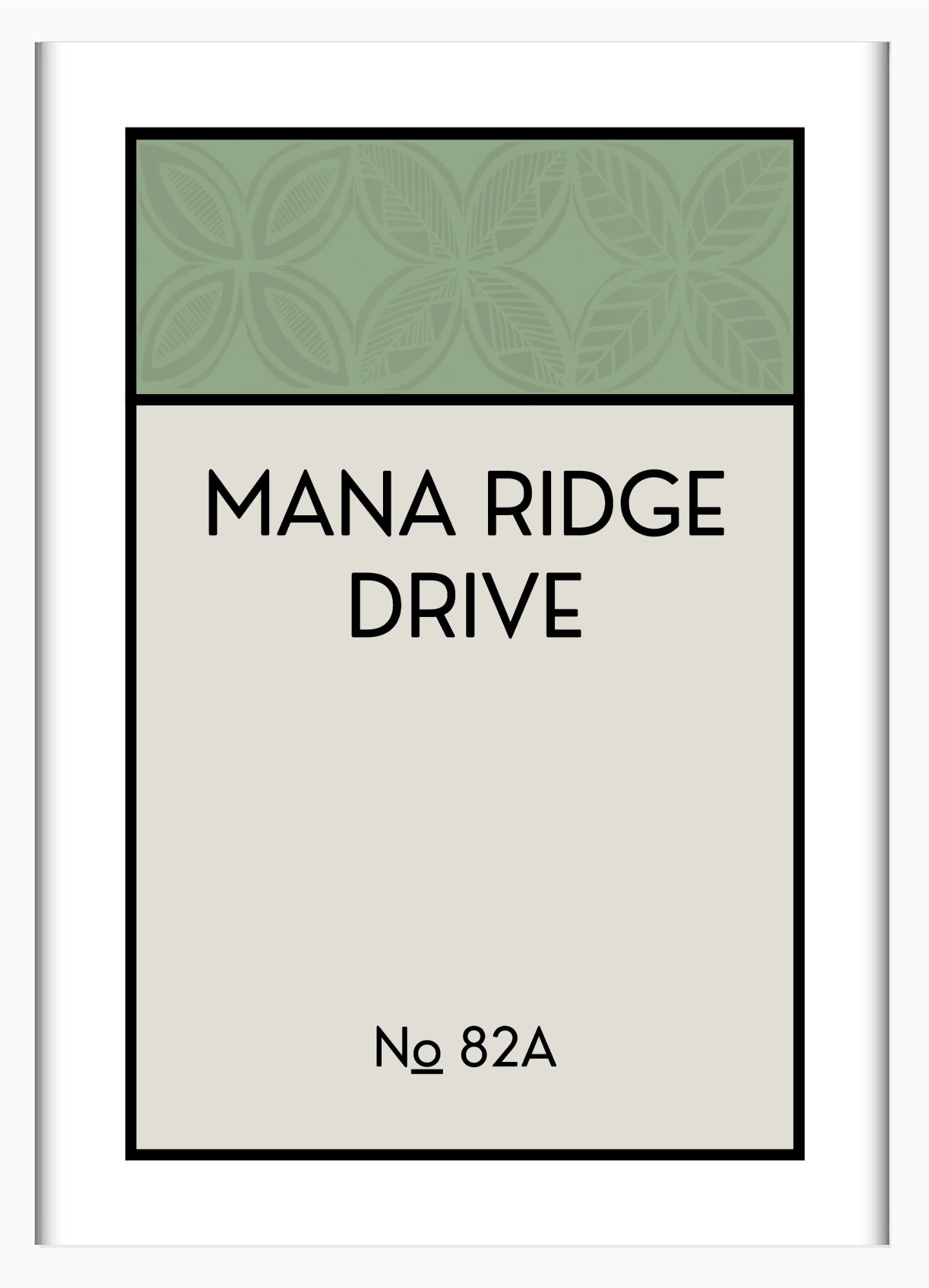 CUSTOM ADDRESS ART - PATTERNED