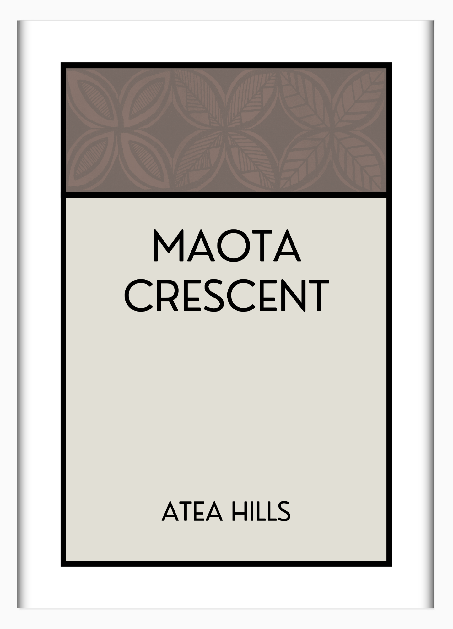 CUSTOM ADDRESS ART - PATTERNED