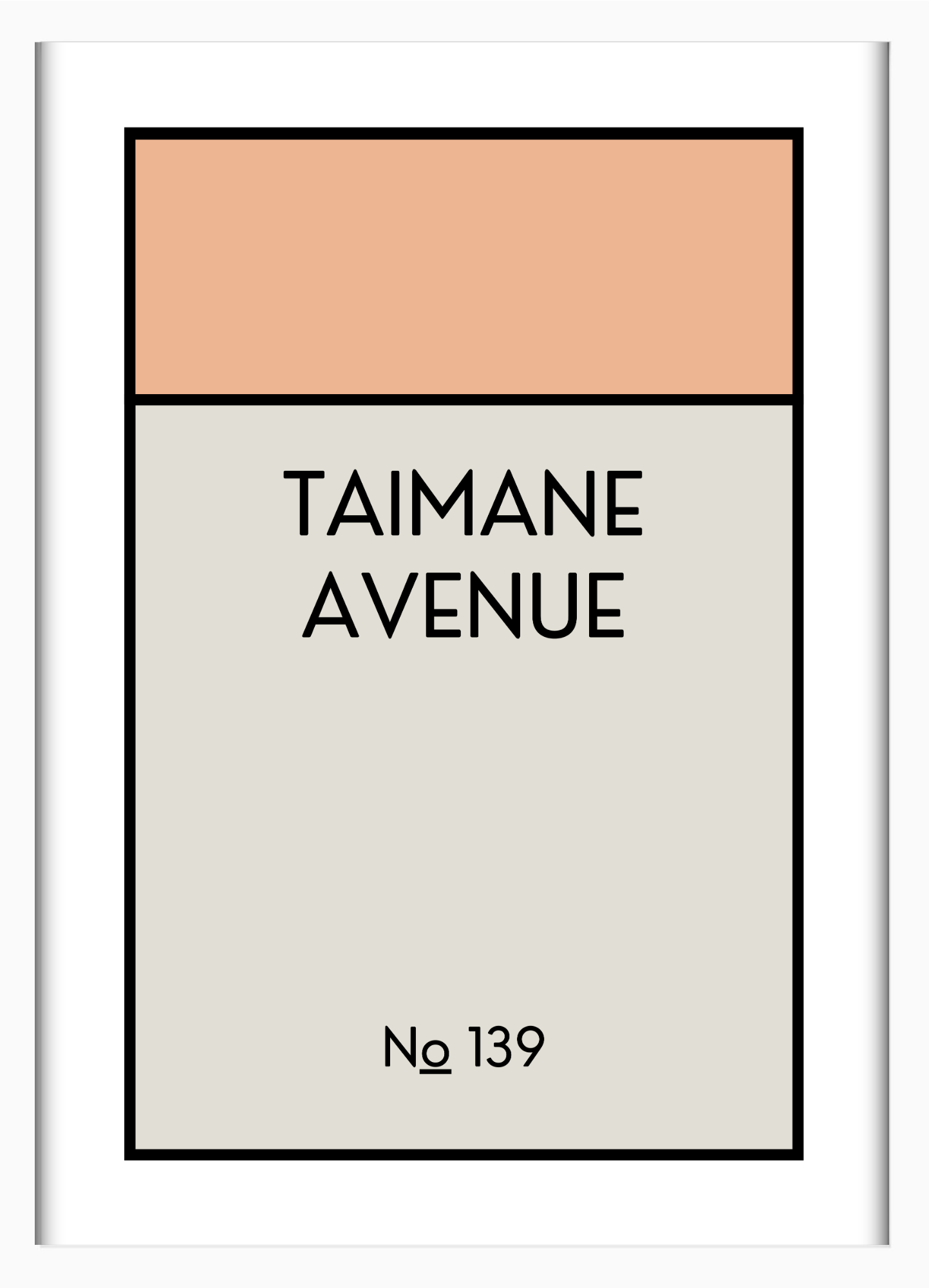 CUSTOM ADDRESS ART - CLASSIC