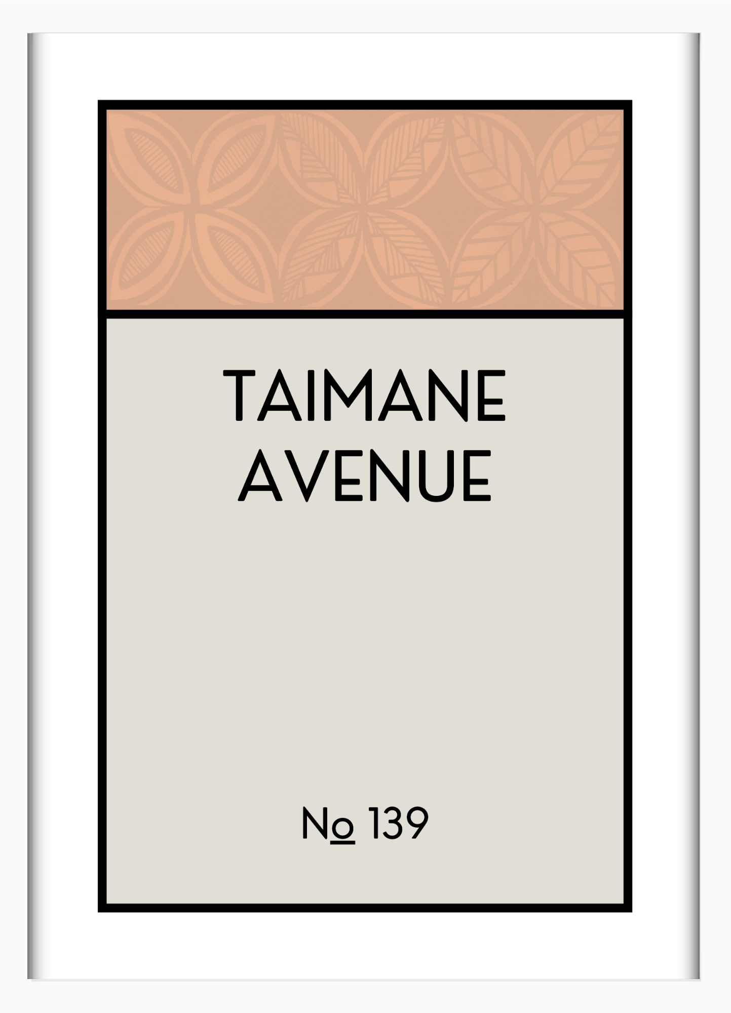 CUSTOM ADDRESS ART - PATTERNED
