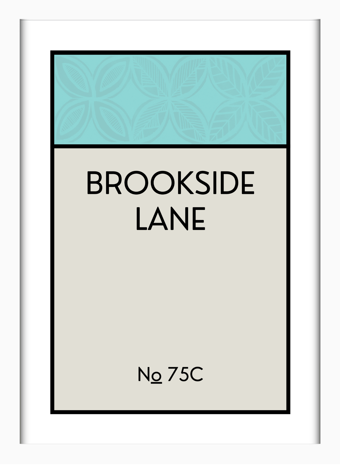 CUSTOM ADDRESS ART - PATTERNED