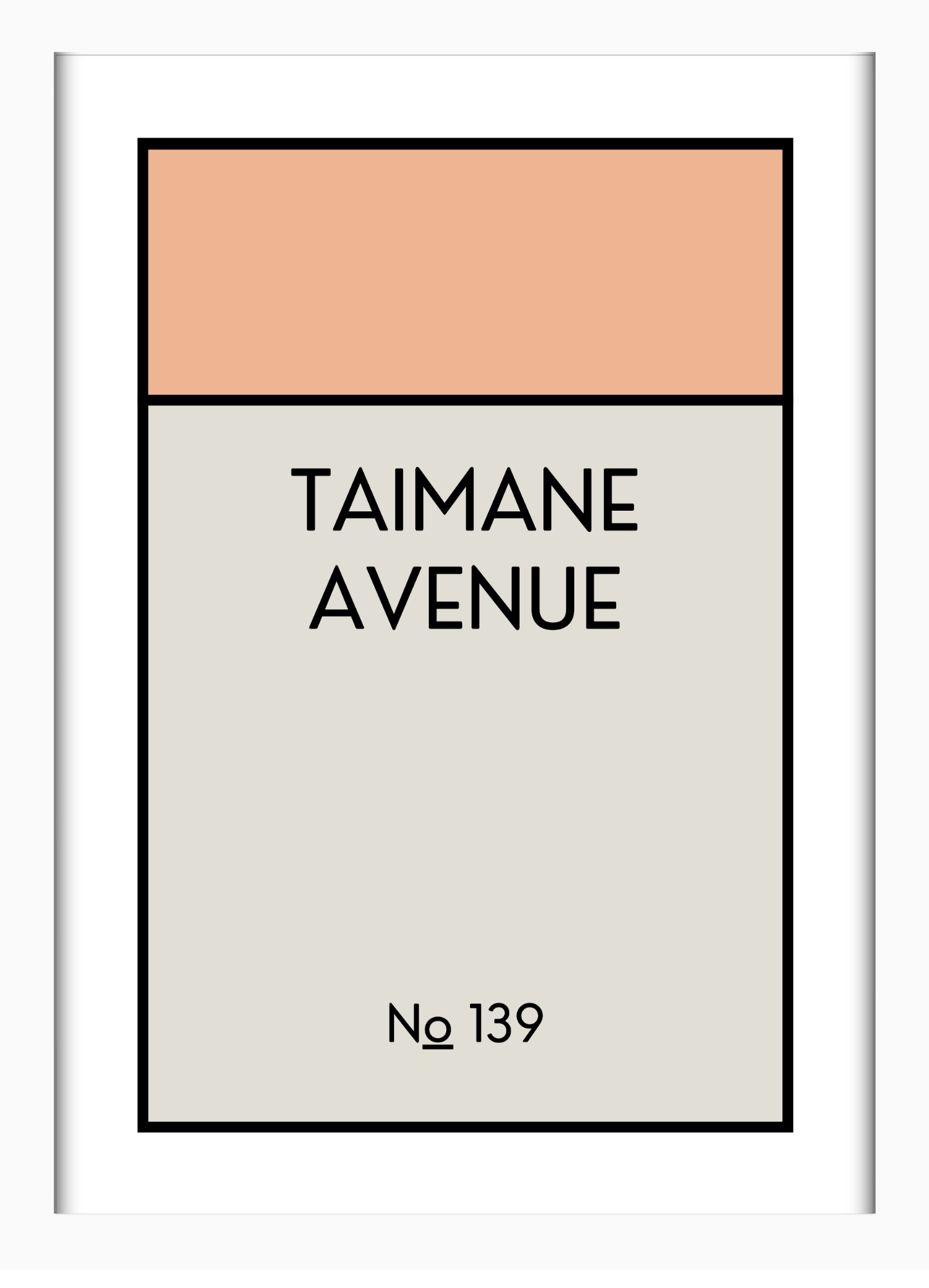 CUSTOM ADDRESS ART - CLASSIC