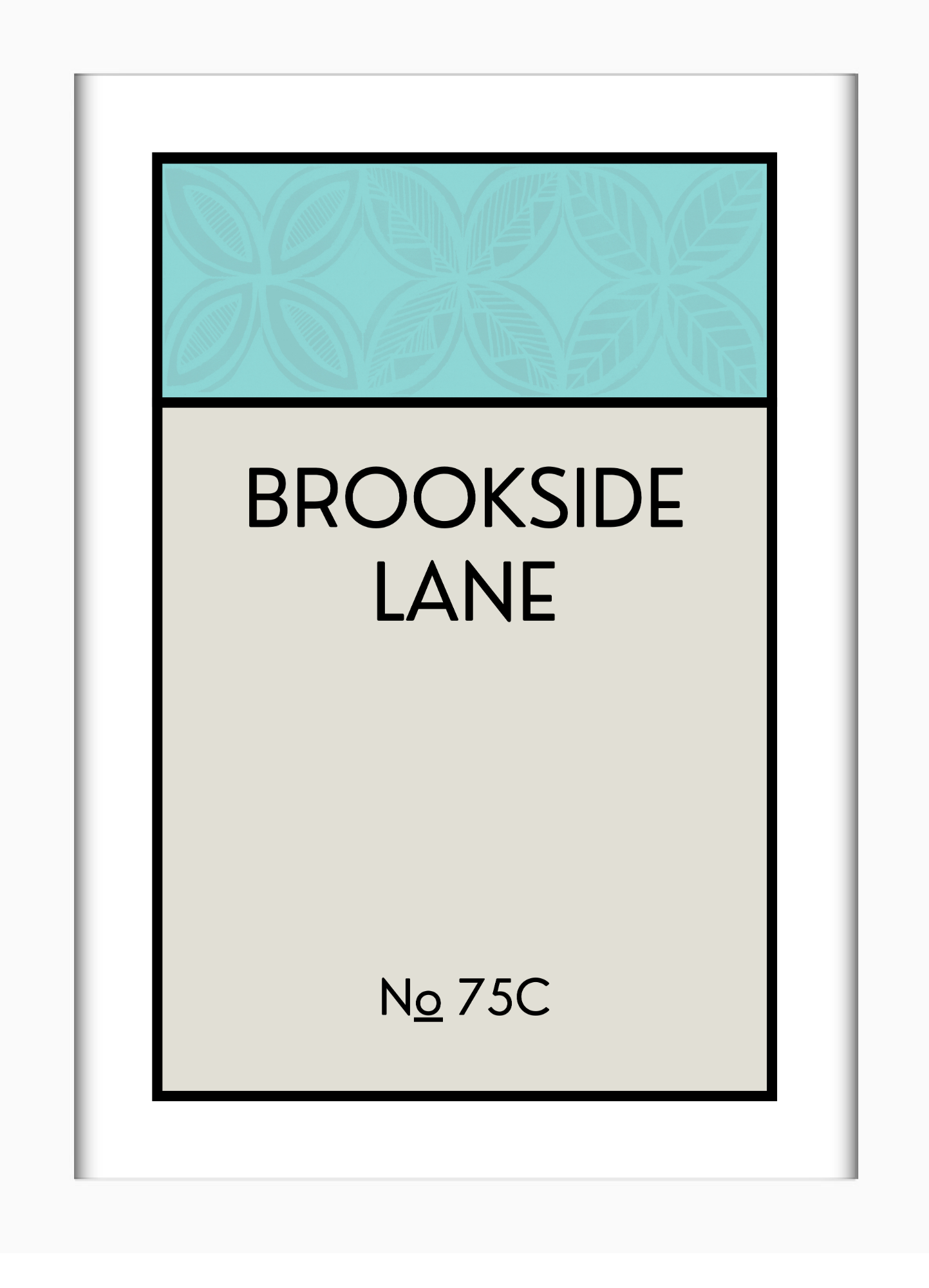 CUSTOM ADDRESS ART - PATTERNED