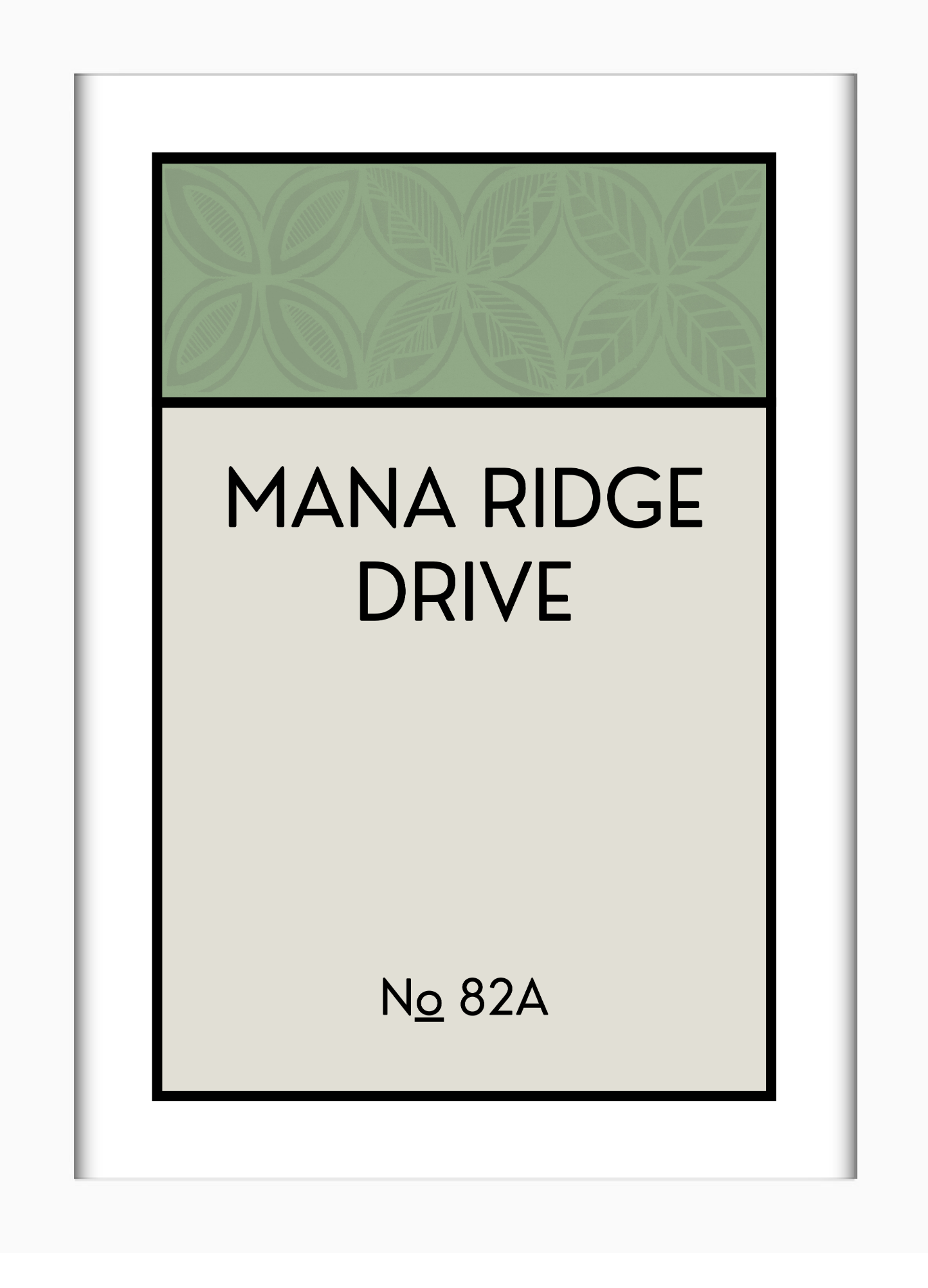 CUSTOM ADDRESS ART - PATTERNED