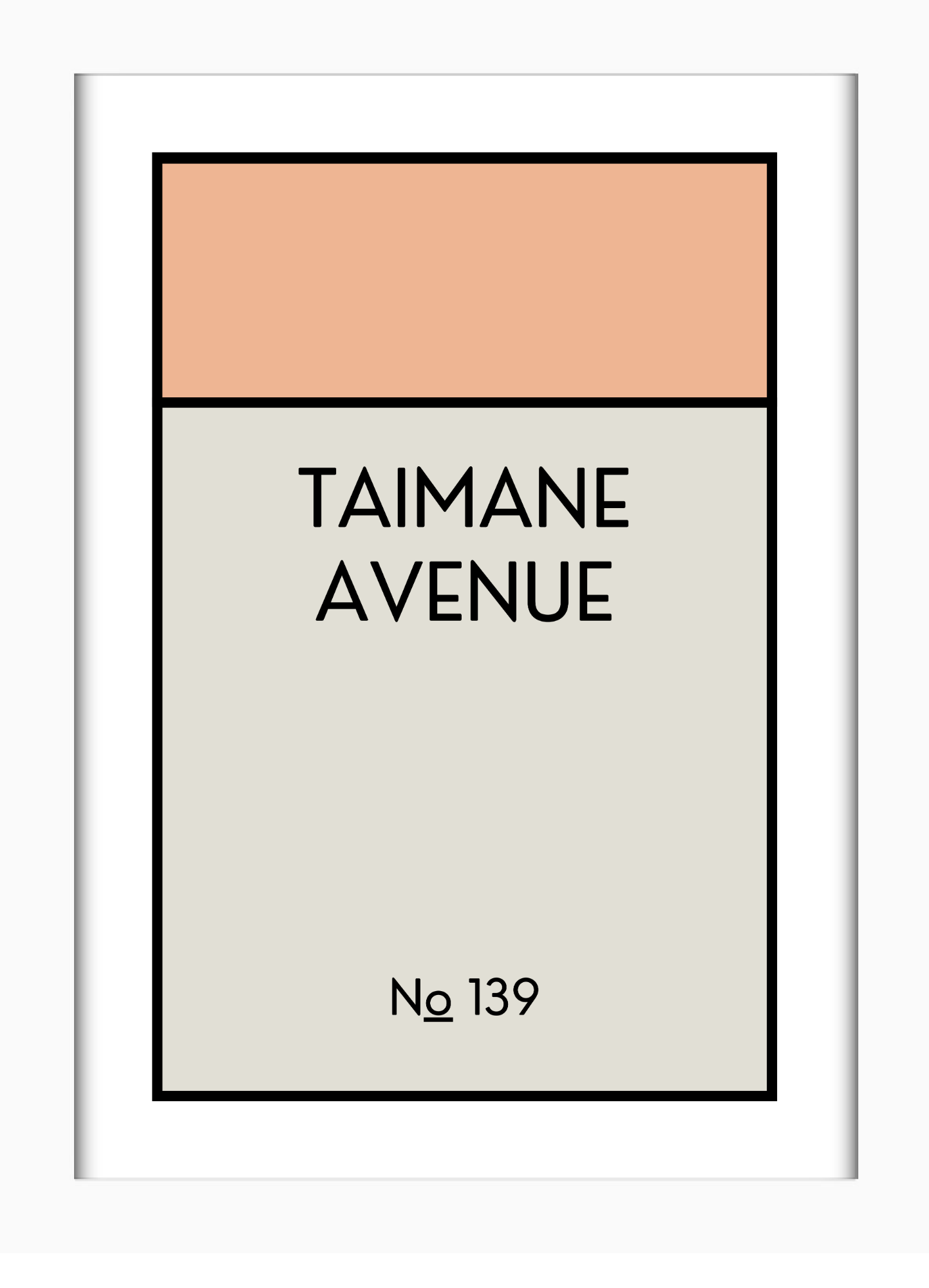 CUSTOM ADDRESS ART - CLASSIC