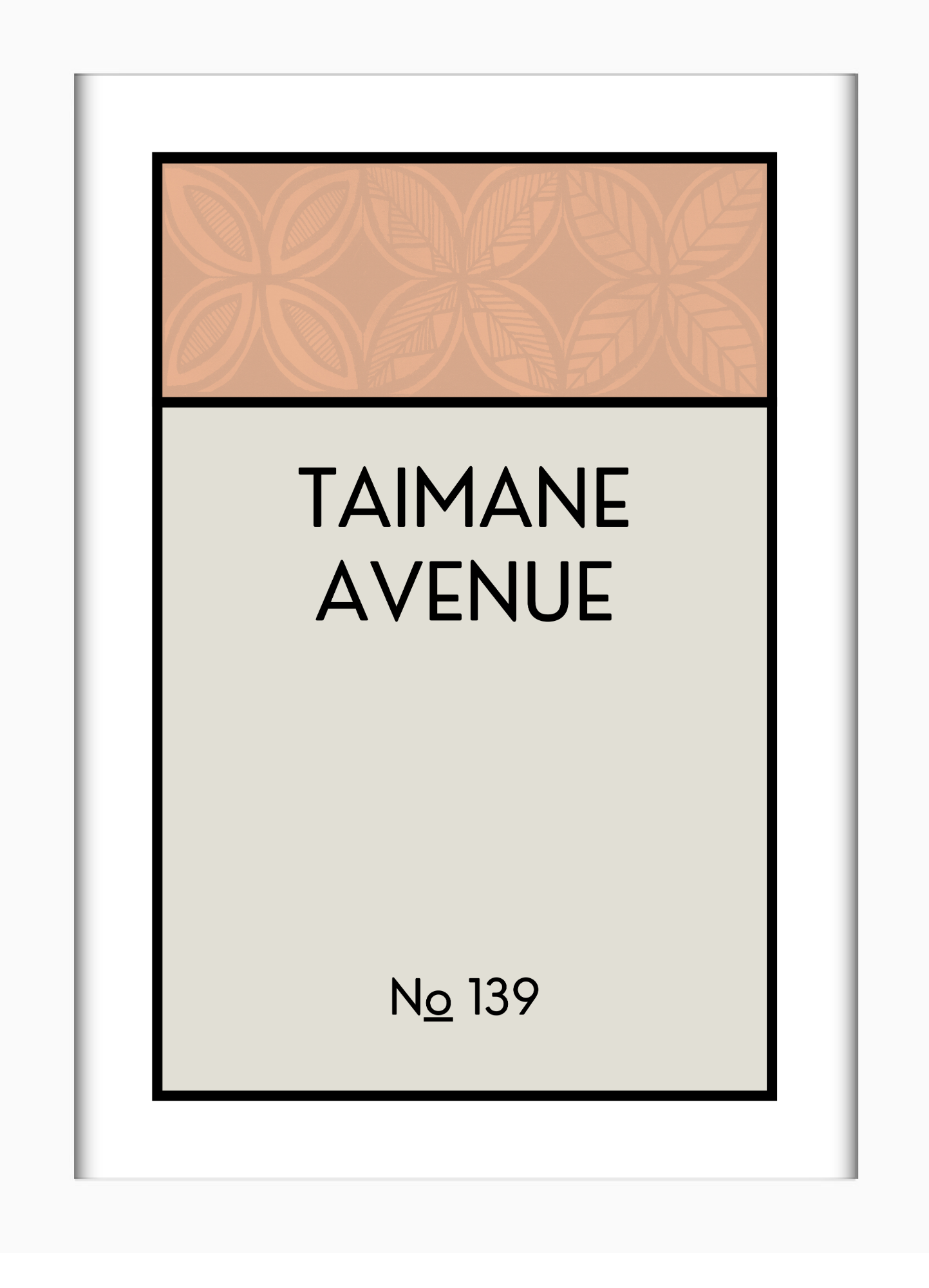 CUSTOM ADDRESS ART - PATTERNED