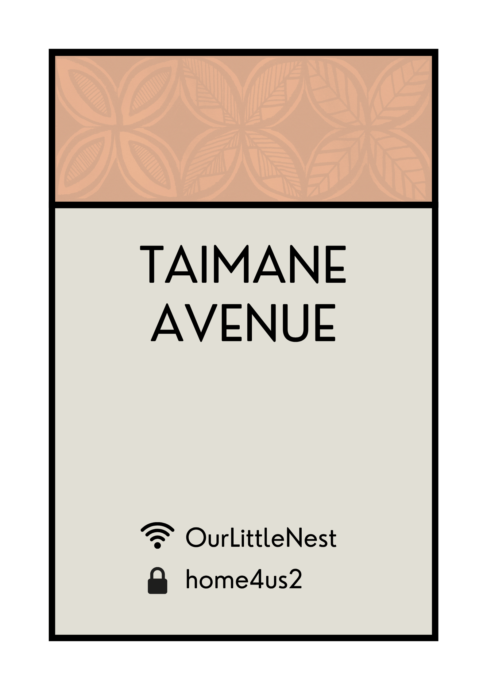 CUSTOM WIFI ADDRESS ART