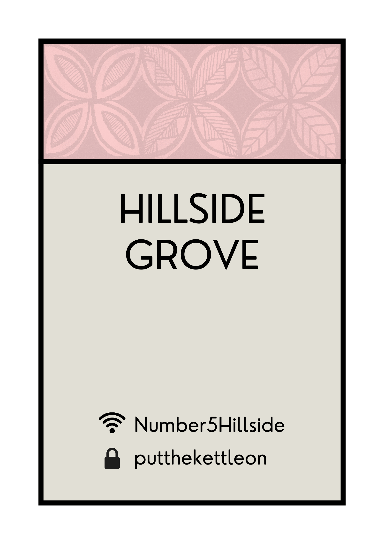 CUSTOM WIFI ADDRESS ART