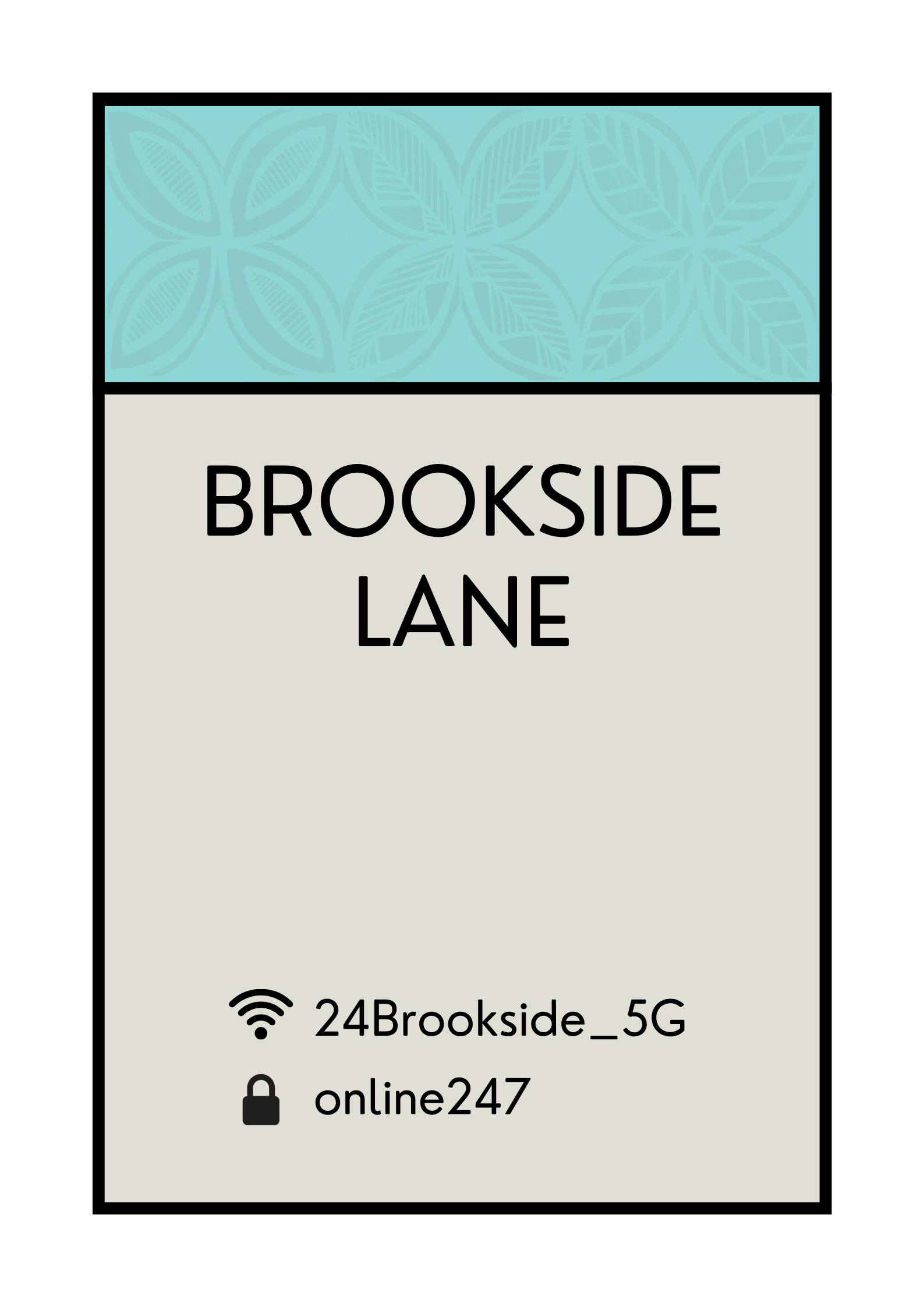 CUSTOM WIFI ADDRESS ART