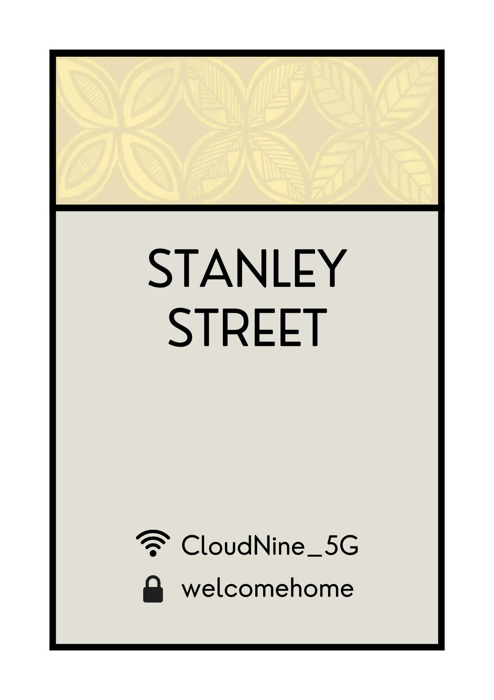 CUSTOM WIFI ADDRESS ART