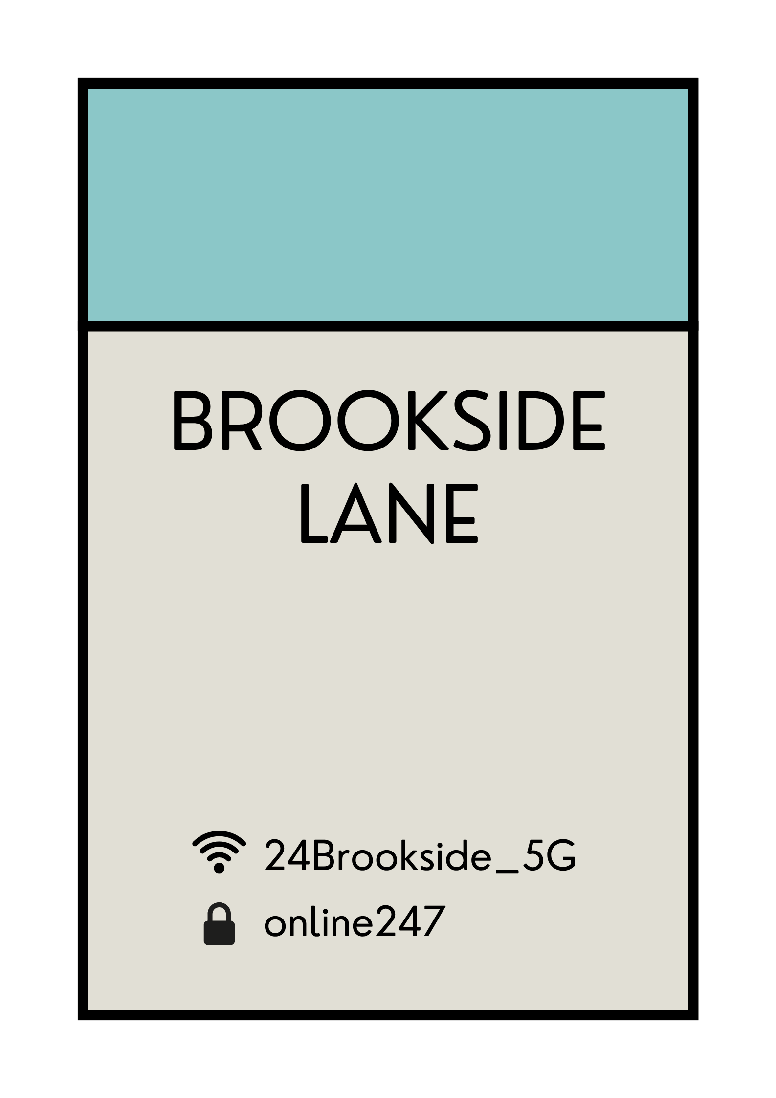 CUSTOM WIFI ADDRESS ART