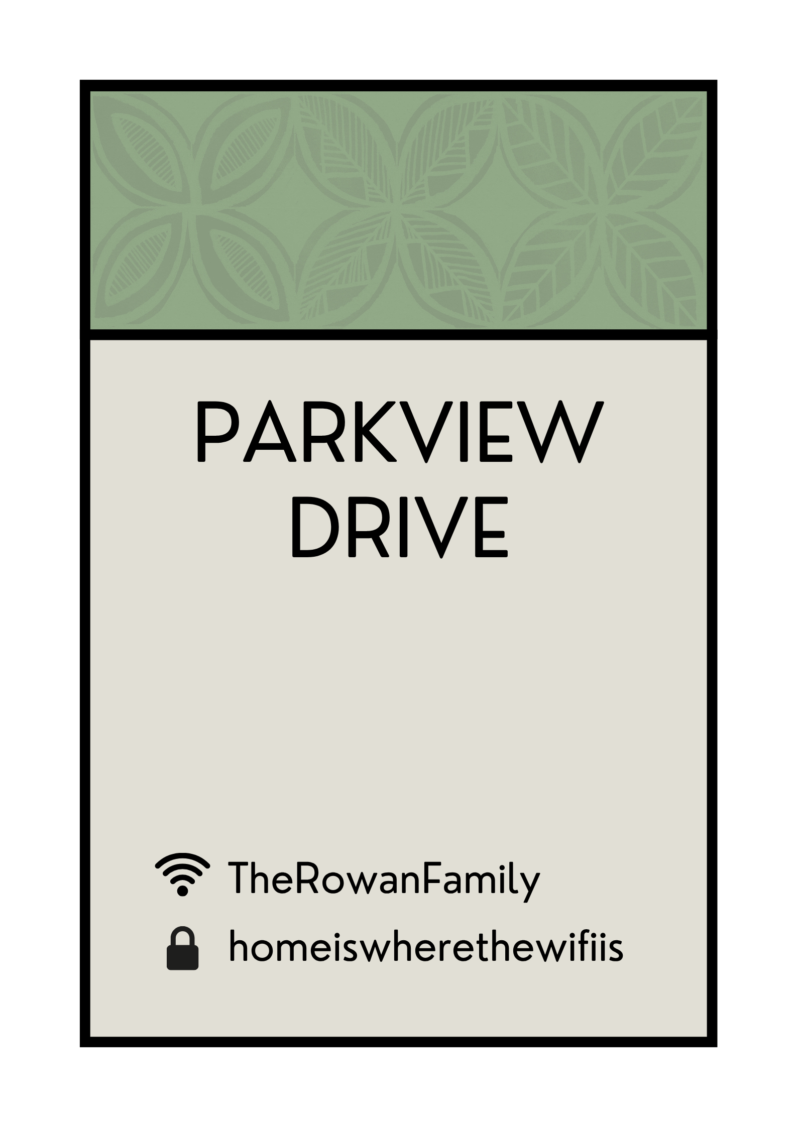 CUSTOM WIFI ADDRESS ART