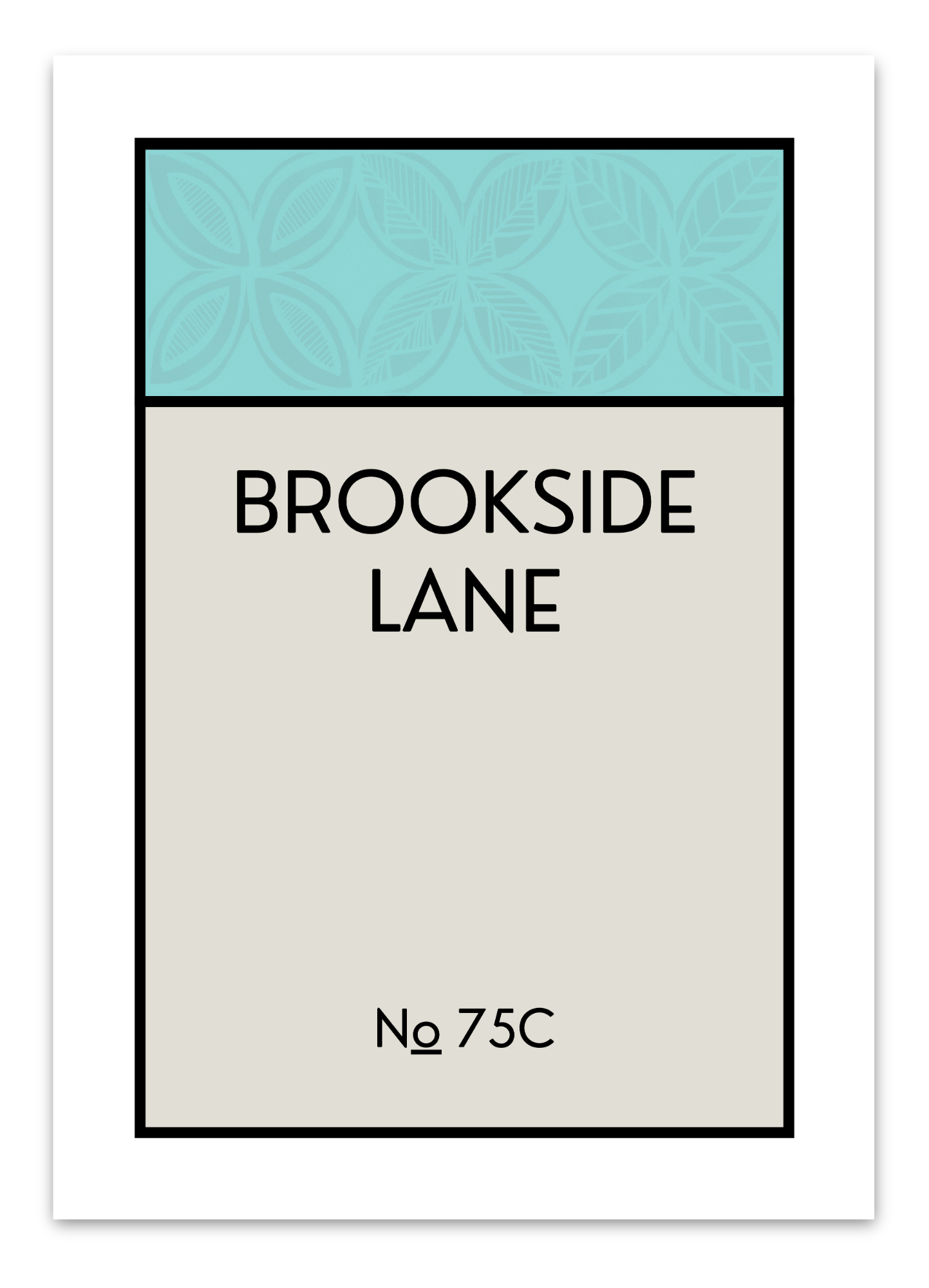 CUSTOM ADDRESS ART - PATTERNED