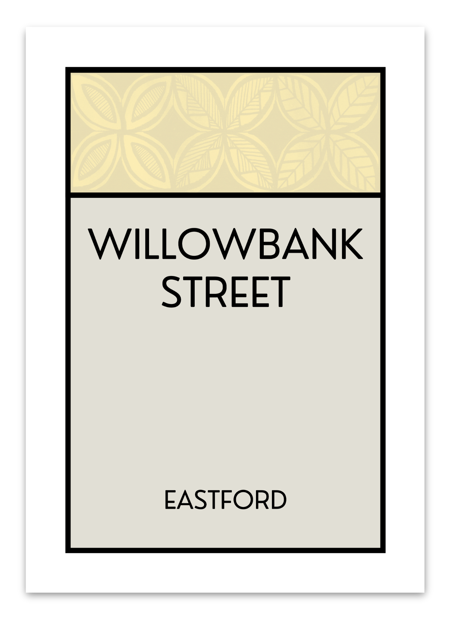 CUSTOM ADDRESS ART - PATTERNED