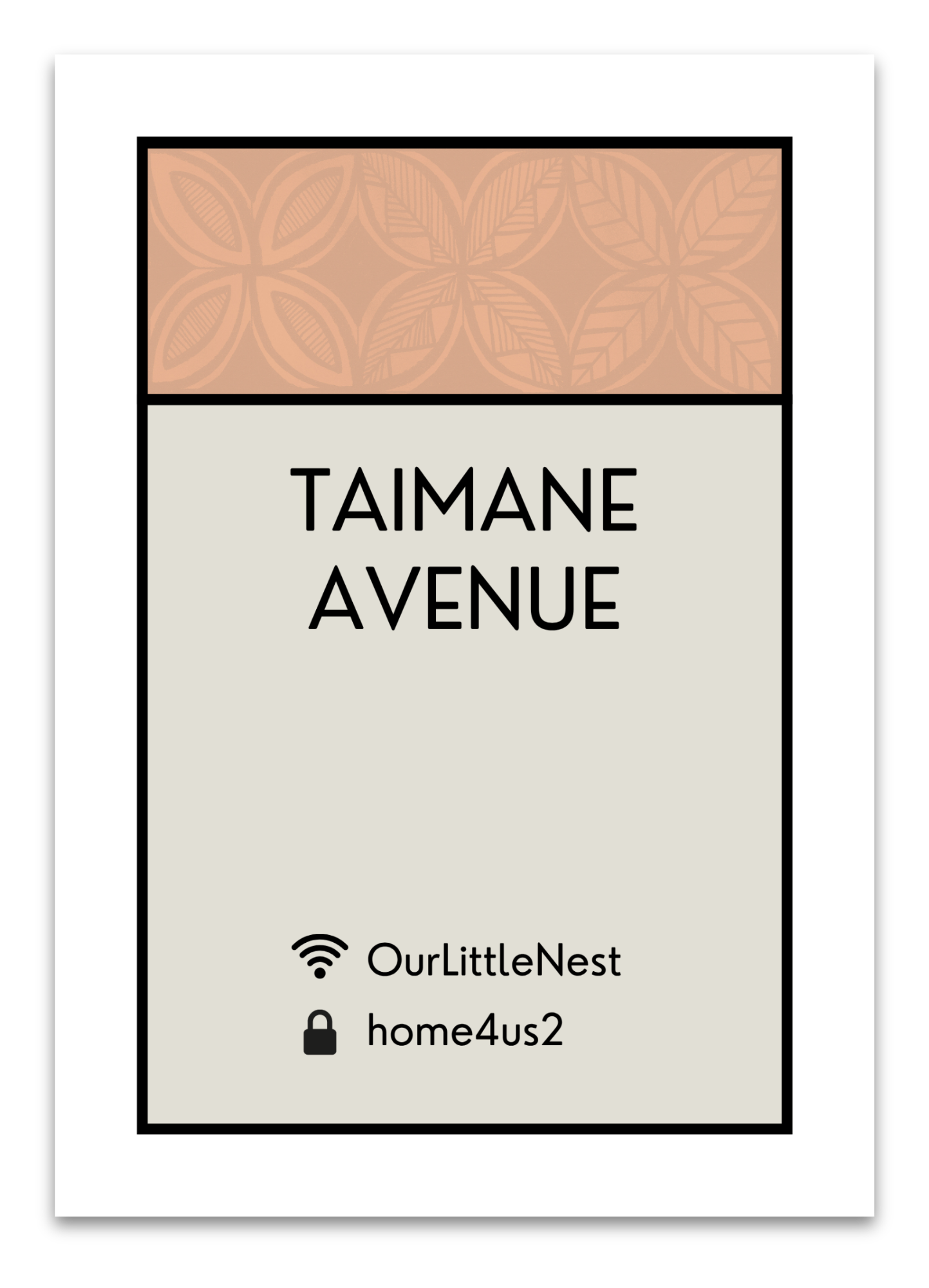 CUSTOM WIFI ADDRESS ART