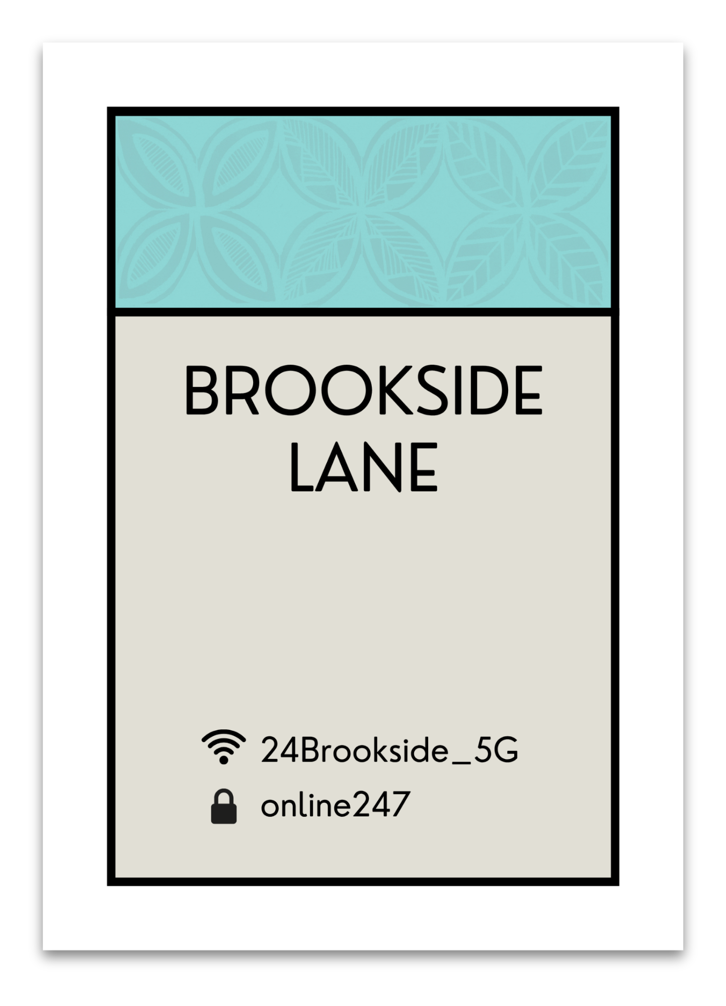 CUSTOM WIFI ADDRESS ART