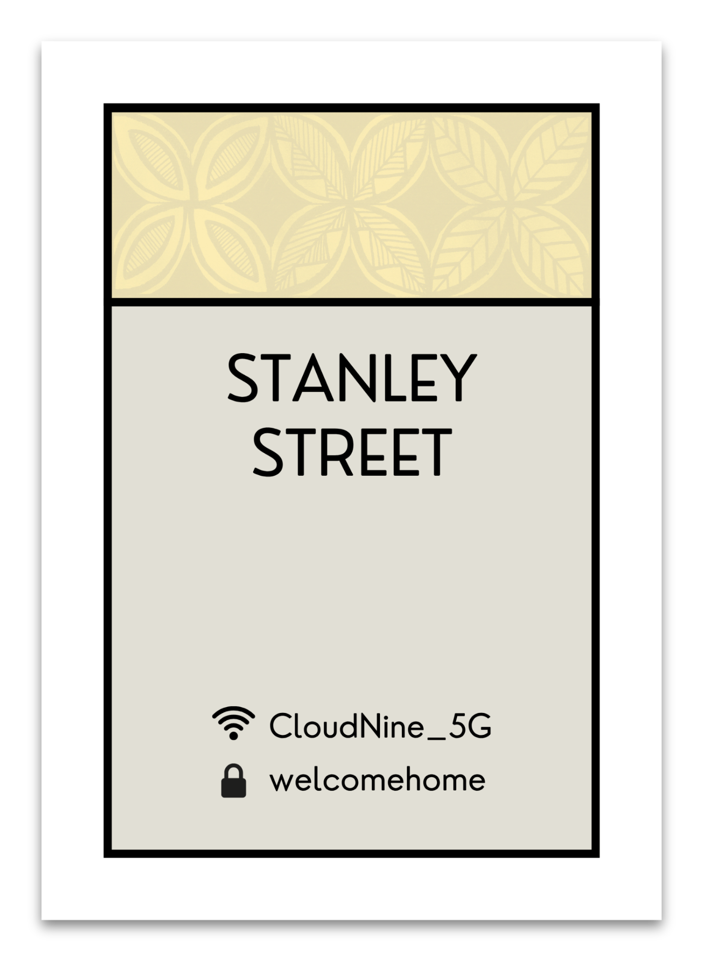 CUSTOM WIFI ADDRESS ART