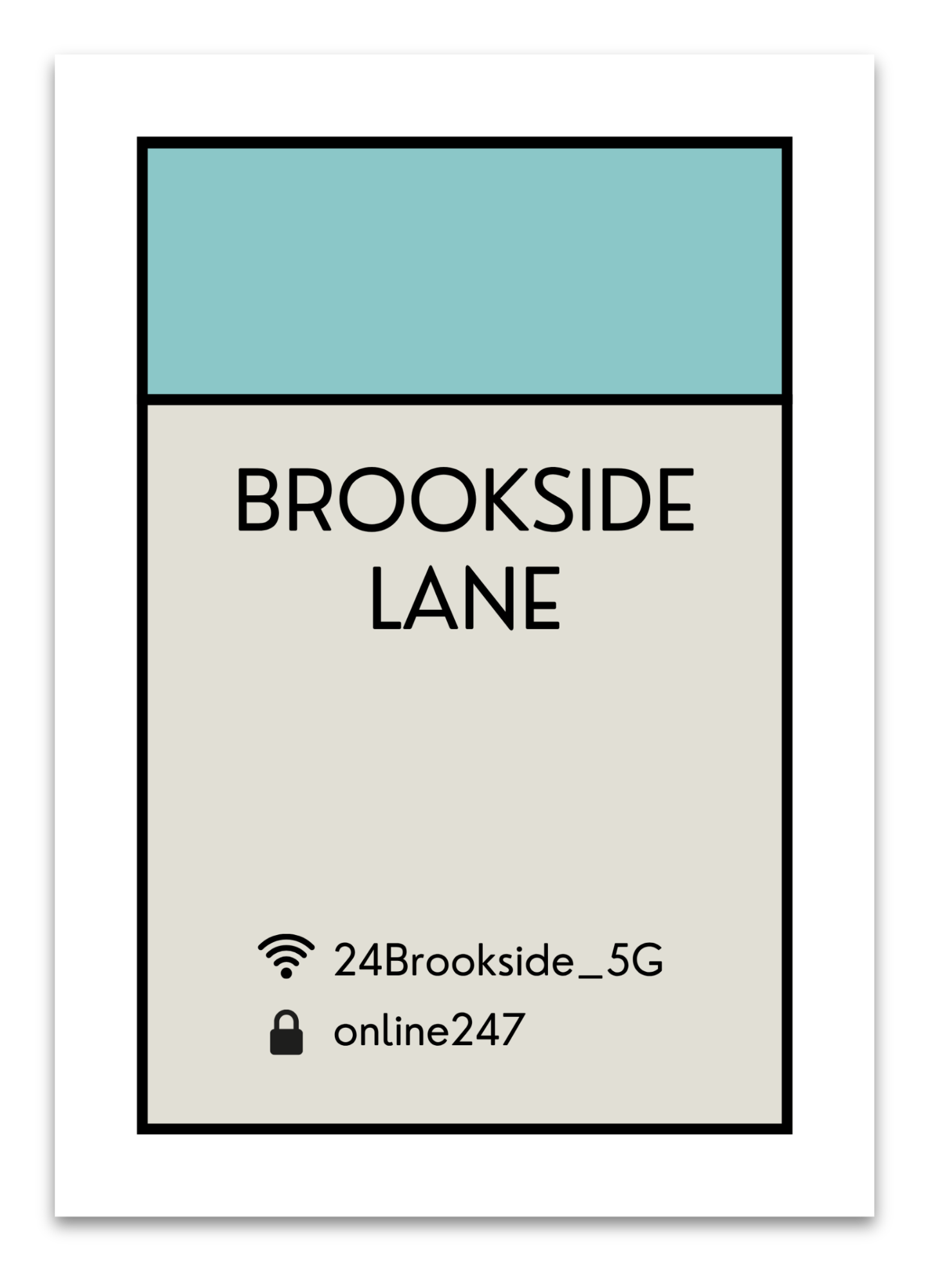 CUSTOM WIFI ADDRESS ART