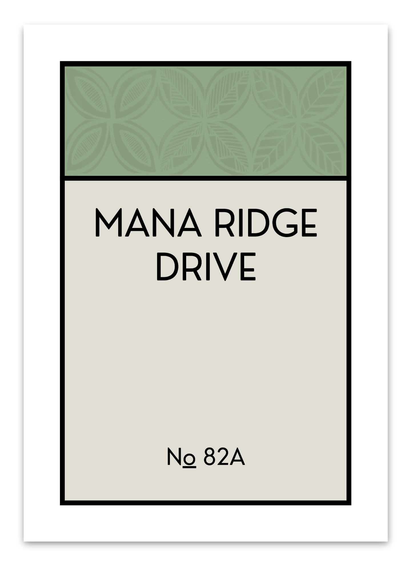 CUSTOM ADDRESS ART - PATTERNED