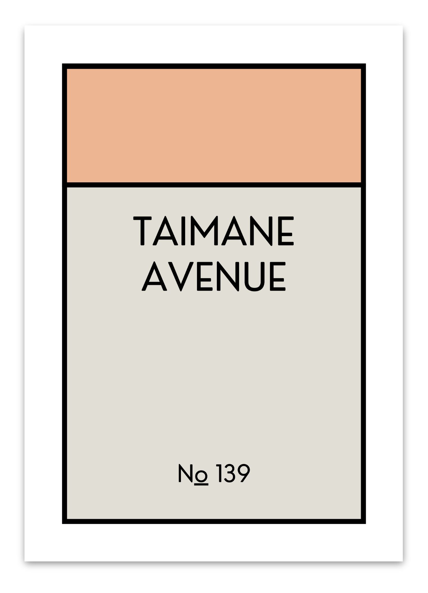 CUSTOM ADDRESS ART - CLASSIC