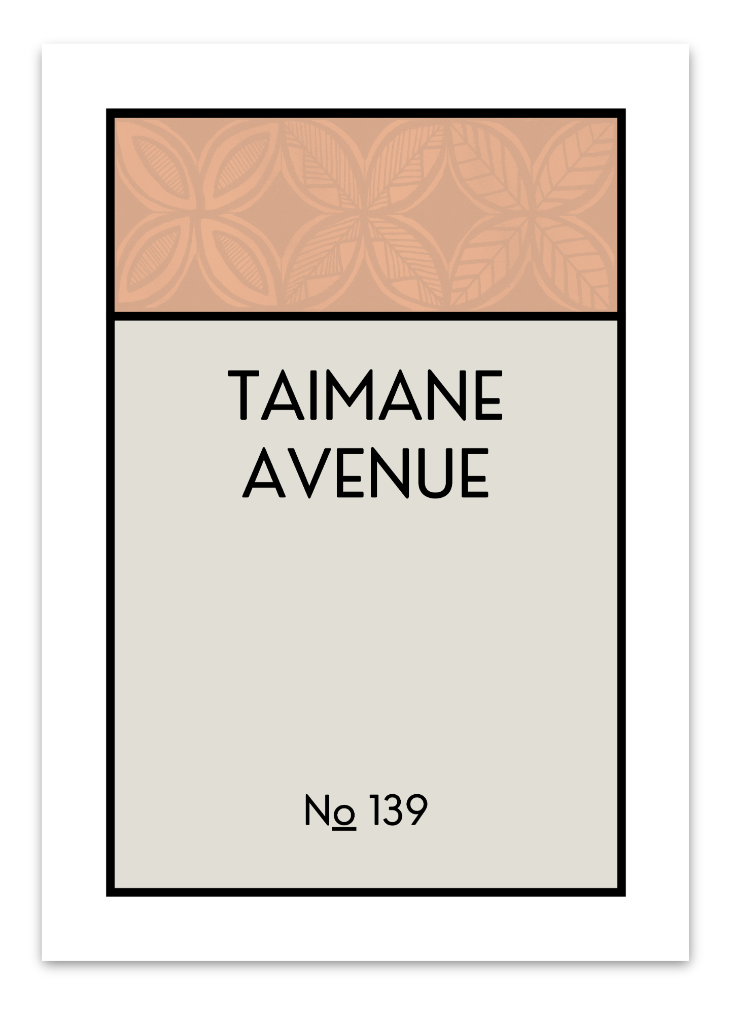 CUSTOM ADDRESS ART - PATTERNED